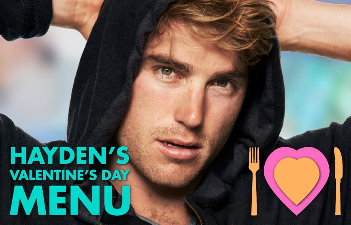 Hayden's Valentine's Day Menu