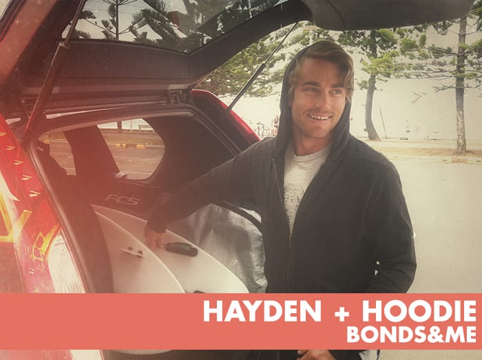 Hayden and his hoodie