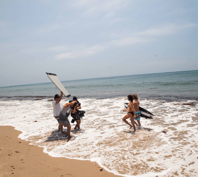 ON LOCATION: SHANINA SHAIK & JAY ALVARREZ FOR BONDS SWIM