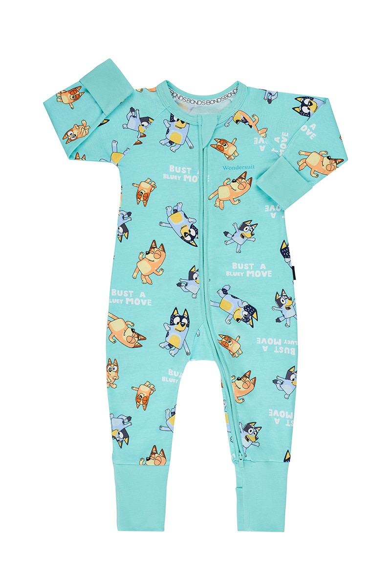 Bluey Zip Wondersuit - Bust A Bluey Move Jasmint