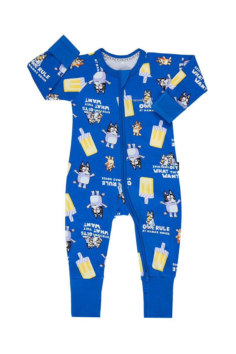 Bluey Zip Wondersuit - One Rule At Nana’s Blue Tang