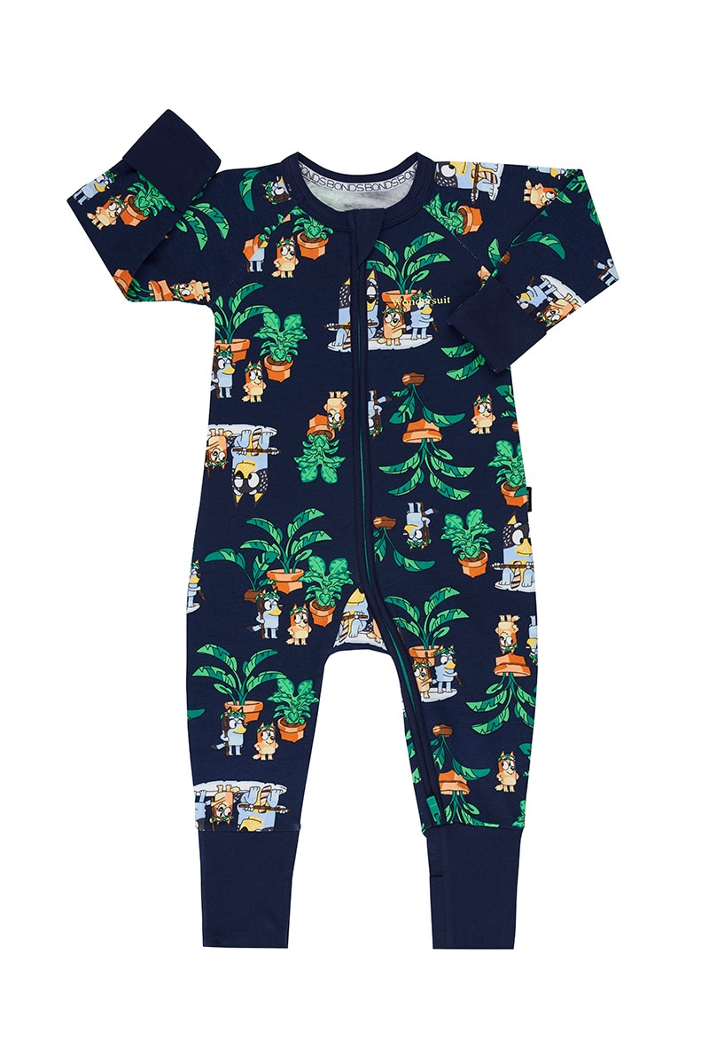 Bluey Zip Wondersuit - Rug Island Bluey Navy