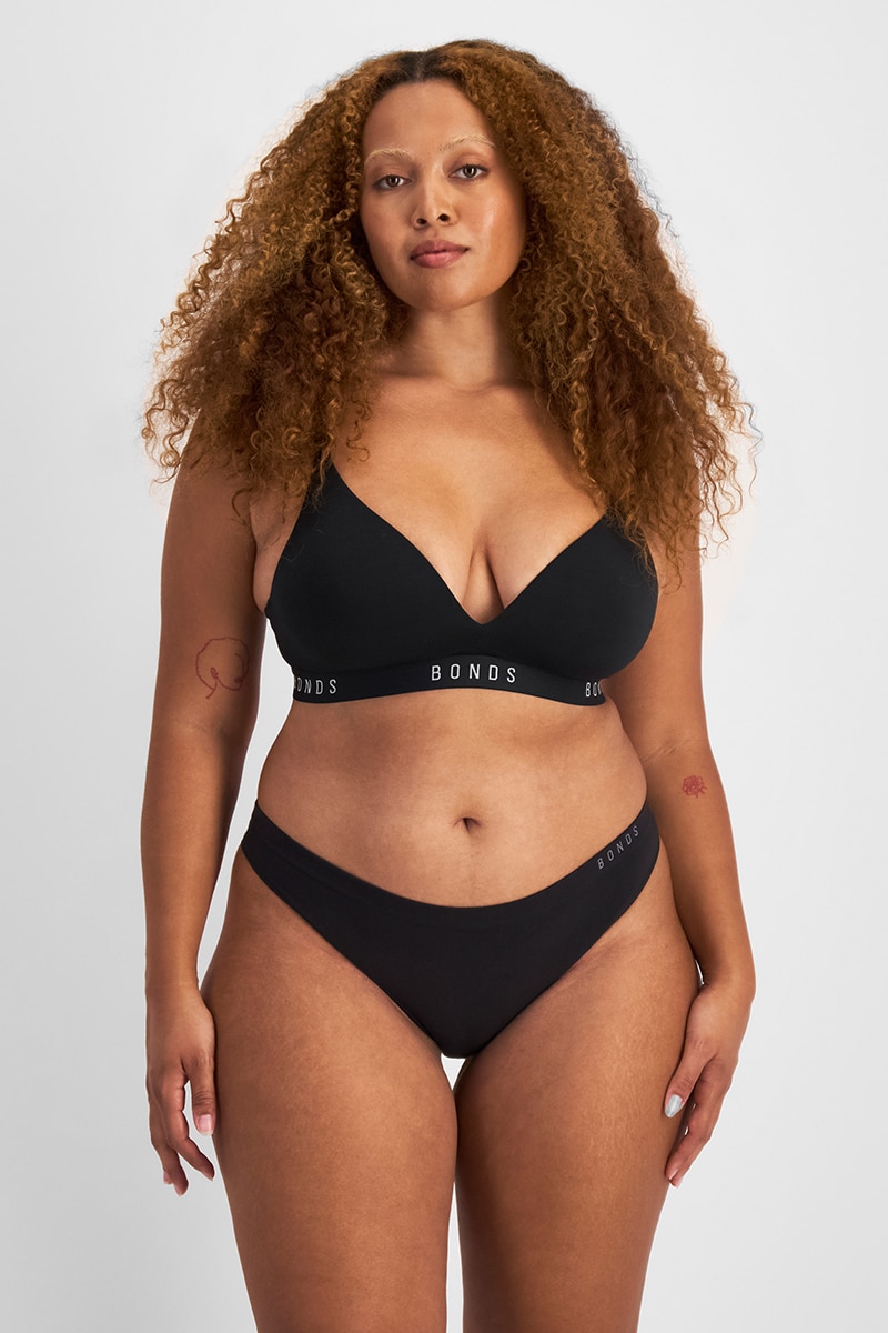 Bonds Women's Seamless G-String in Black Size: L (14)
