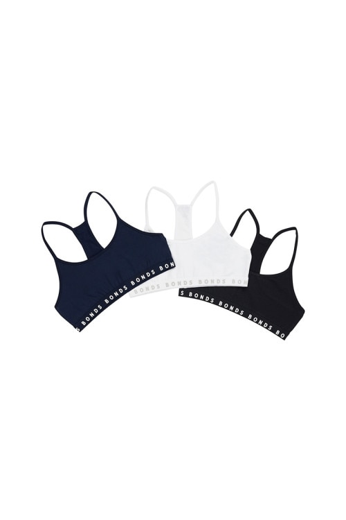 Girls Hipster Racer Crop 3 Pack