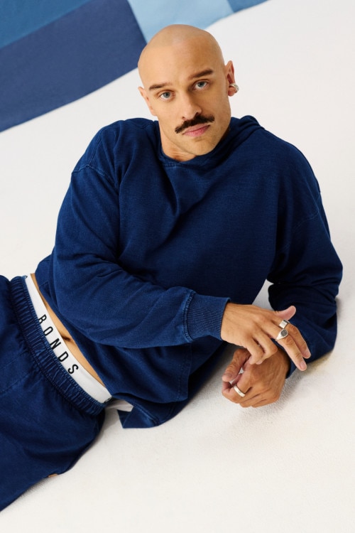 Denim Wash Sweats Hoodie