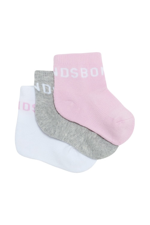 Baby Active Quarter Crew Socks 3 Pack