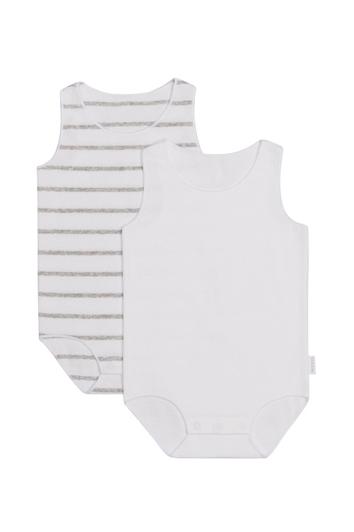 Baby Wonderbodies Rib Singletsuit 2 Pack