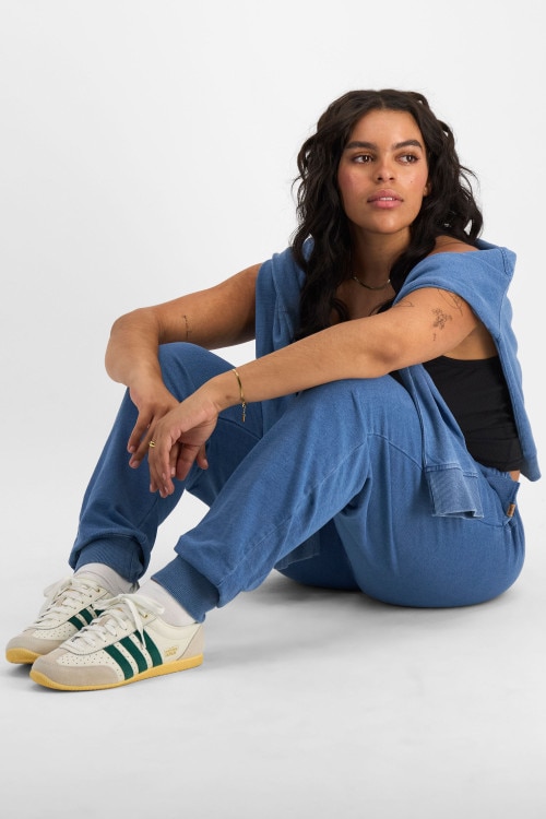 Denim Wash Skinny Trackie