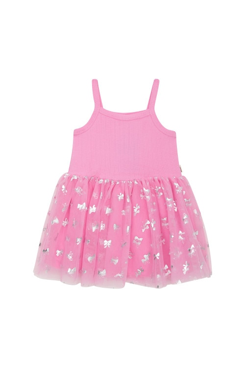 Girls Christmas Pointelle Tutu Dress