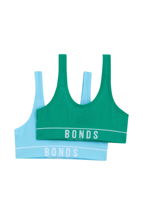 Girls Retro Rib™ Tank Crop 2 Pack