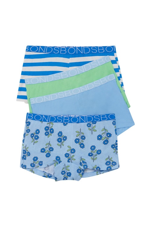 Girls Shortie 4 Pack