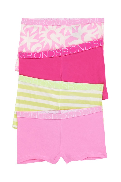 Girls Shortie 4 Pack