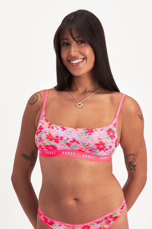 Icons Mesh Scoop Bralette