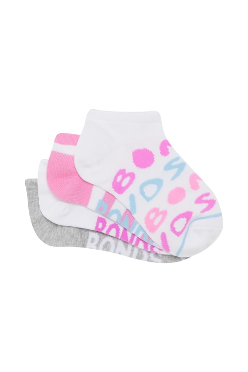 Kids Fashion Low Cut Socks 4 Pack