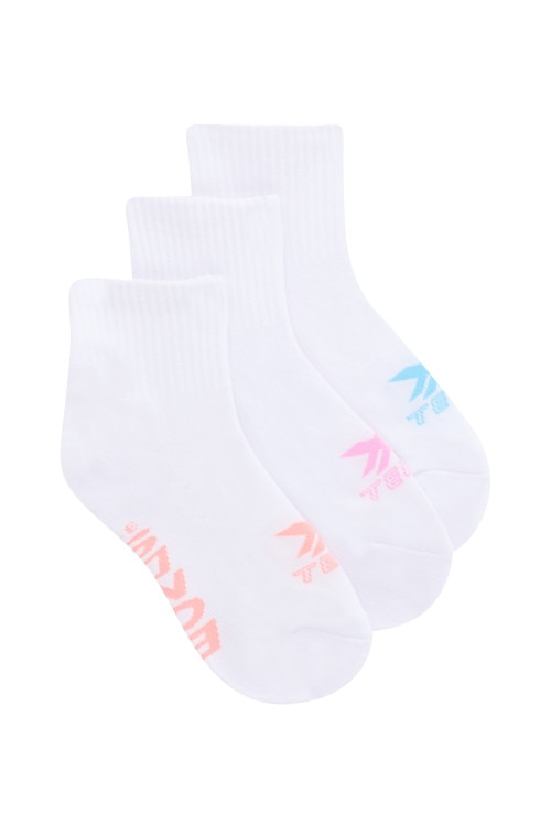 Kids X-Temp Quarter Crew Socks 3 Pack
