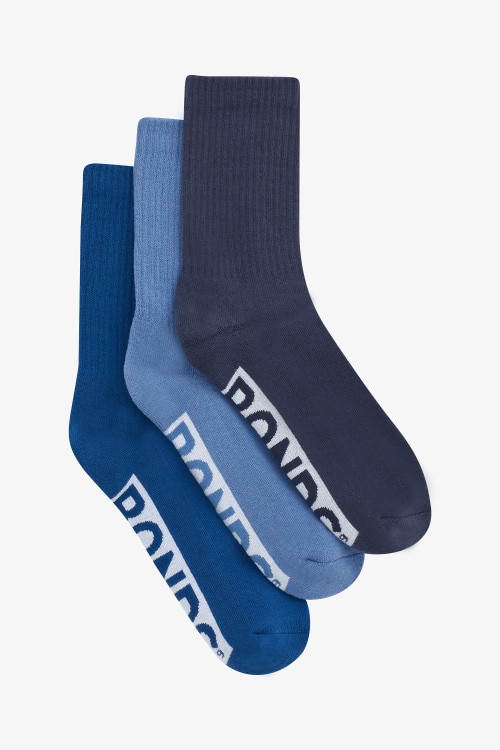 Mens Logo Cushioned Crew Socks 3 Pack