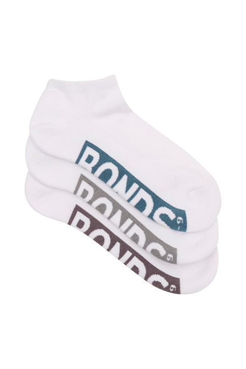 Mens Logo Cushioned Low Cut Socks 3 Pack