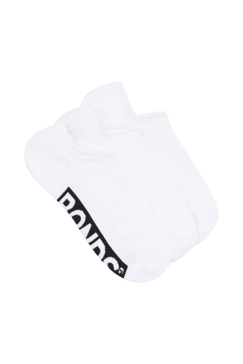 Mens Logo Cushioned No Show 3 Pack