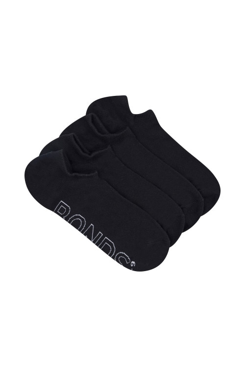 Mens Logo Lightweight No Show 4 Pack