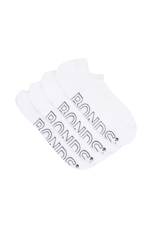 Mens Logo Lightweight No Show 4 Pack