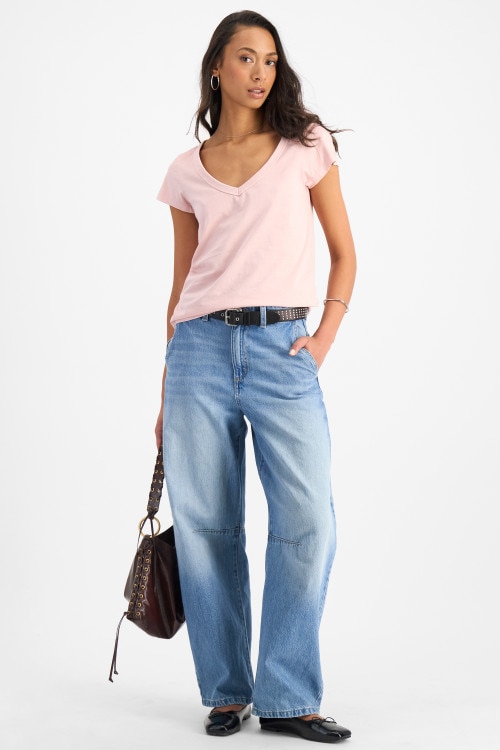 Midweight V Neck Tee