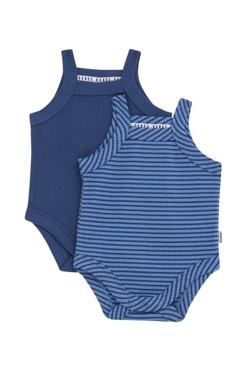 Newbies Rib Singlet Suit 2 Pack