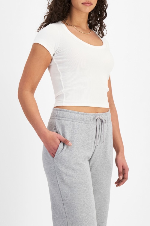 Organic Rib Scoop Tee