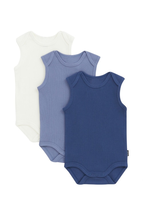 Essentials Rib Singletsuit 3 Pack