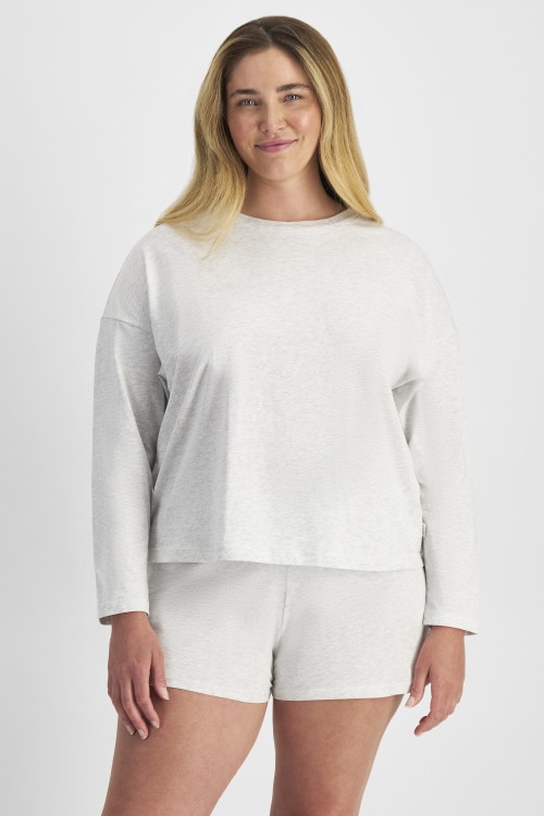 Sleep Relaxed Long Sleeve Aussie Cotton Tee