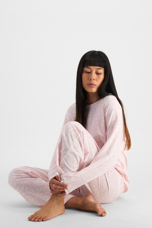 Sleep Relaxed Long Sleeve Aussie Cotton Tee