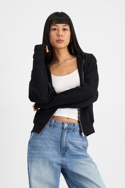 Sweats Cotton Zip Hoodie