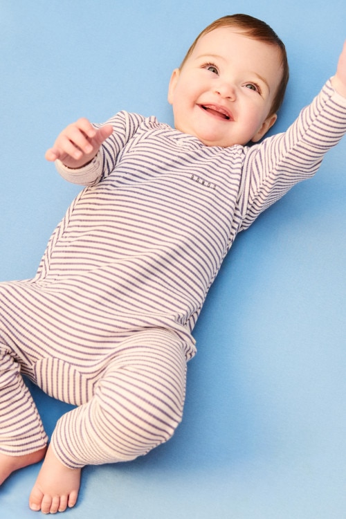 Wide Needle Rib Coverall