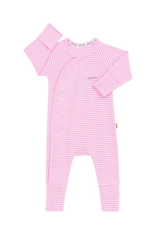 Wide Needle Rib Coverall