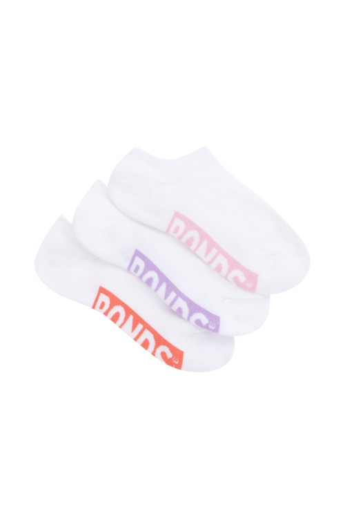 Womens Logo Cushioned No Show Socks 3 Pack