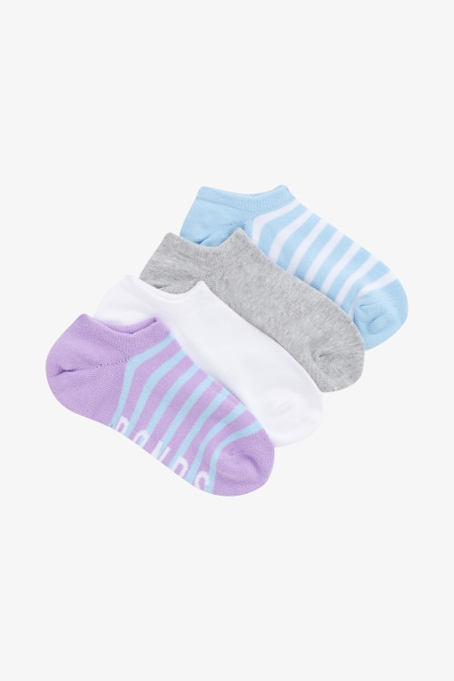 Womens Pattern No Show Socks 4 Pack