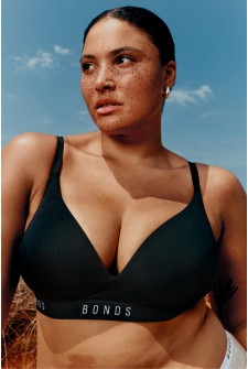 Bonds Originals Wirefree Tee Shirt Bra Black