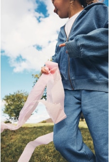 Kids Denim Washed Hoodie