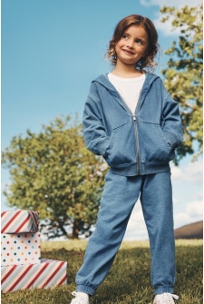 Kids Denim Washed Trackies