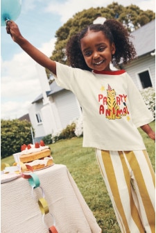 Kids Short Sleeve Drop Shoulder Tee