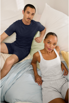 Nancy (She/Her) wears size S and is 170cm tall with 82cm chest and 64cm waist