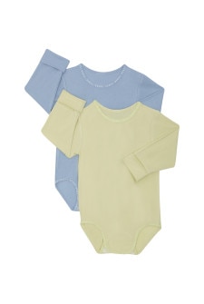 Wondergrow Long Sleeve Bodysuit 2 Pack