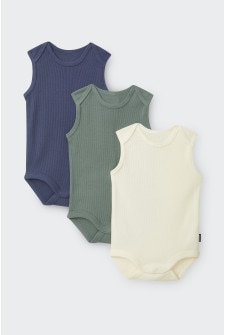 Rib Singletsuit 3 Pack