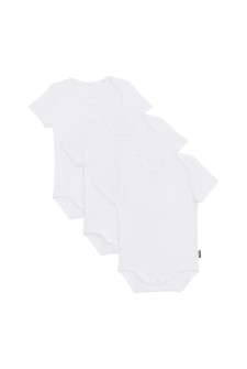Essentials Rib Shortsleeve Bodysuit 3 Pack