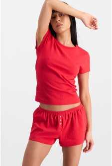 Sleep Pointelle Tee