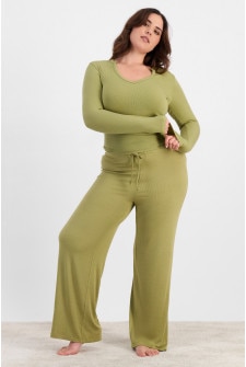 Sleep Modal Blend Rib Pant
