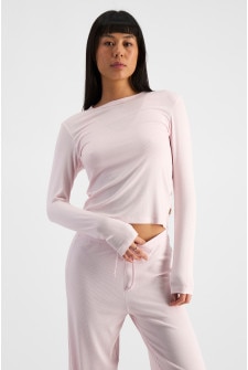 Sleep Modal Blend Rib Long Sleeve