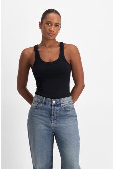 Organics Cotton Rib Scoop Tank