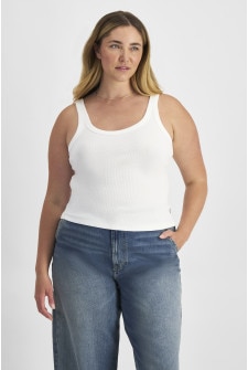 Organics Cotton Rib Scoop Tank