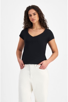 Midweight V Neck Tee