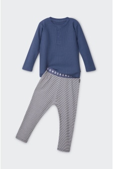 Kids Waffle Long Sleeved Sleep Set